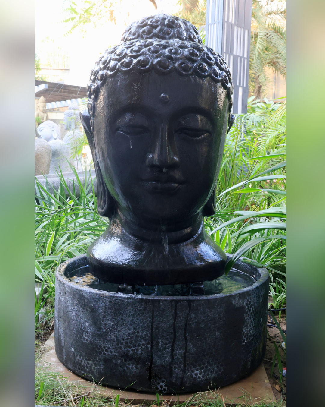 Buddha Head Fountain Small