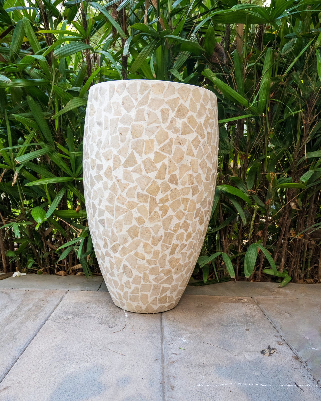 Opulent Mosaic Marble Planter