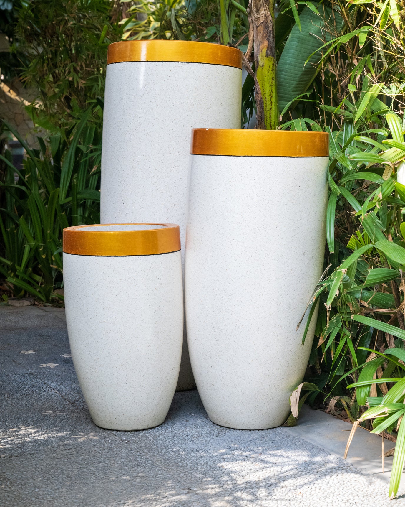 Golden Touch Terrazzo Pot Set