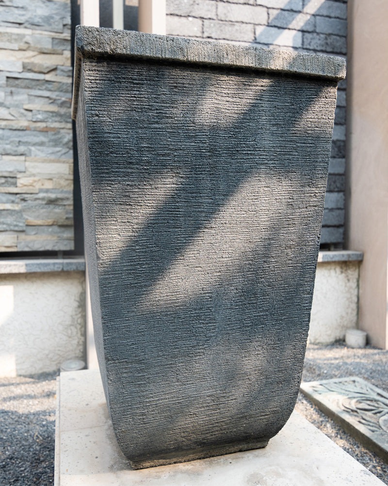 Black Lava Stone Planter