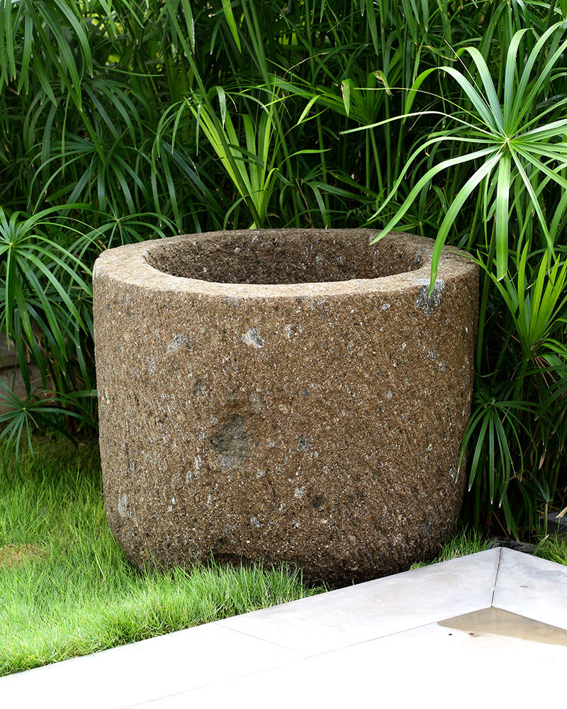 Golden Pebble Planter