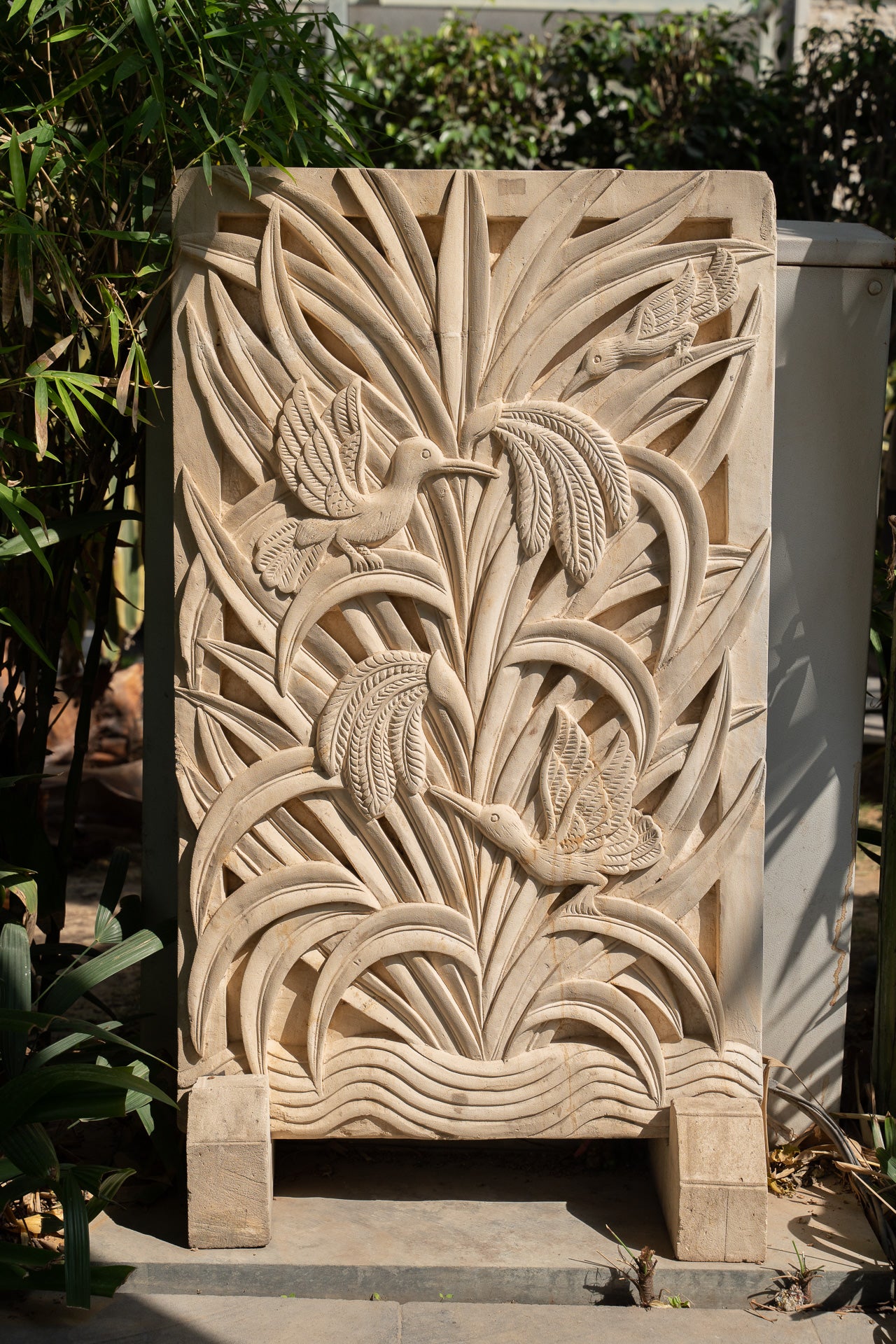 Twirling Floral Field Panel