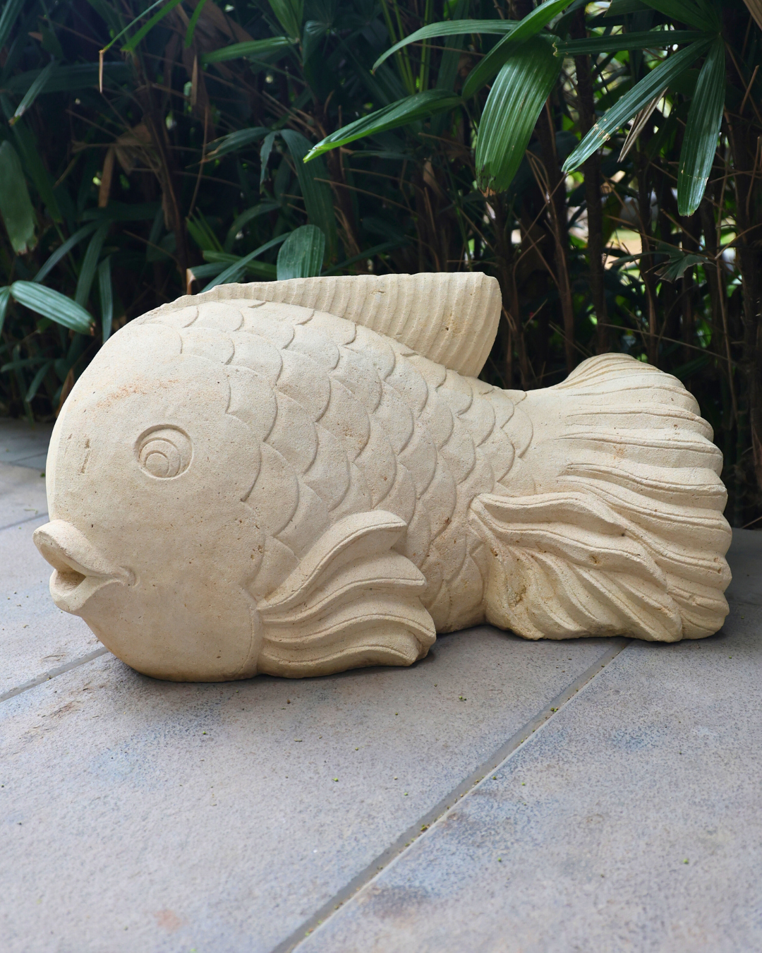 Sacred fish carving