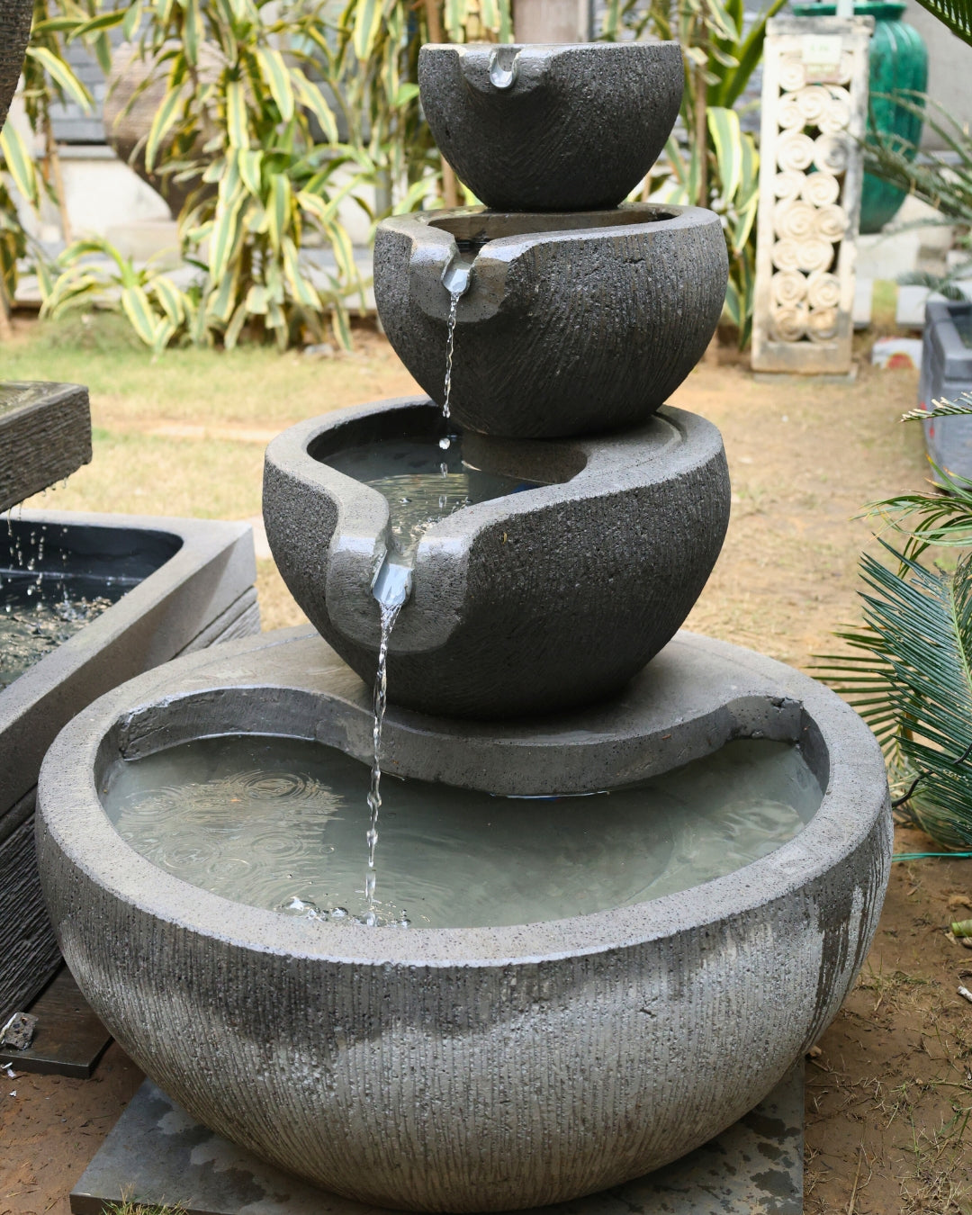 Gentle Falls Stone Fountain
