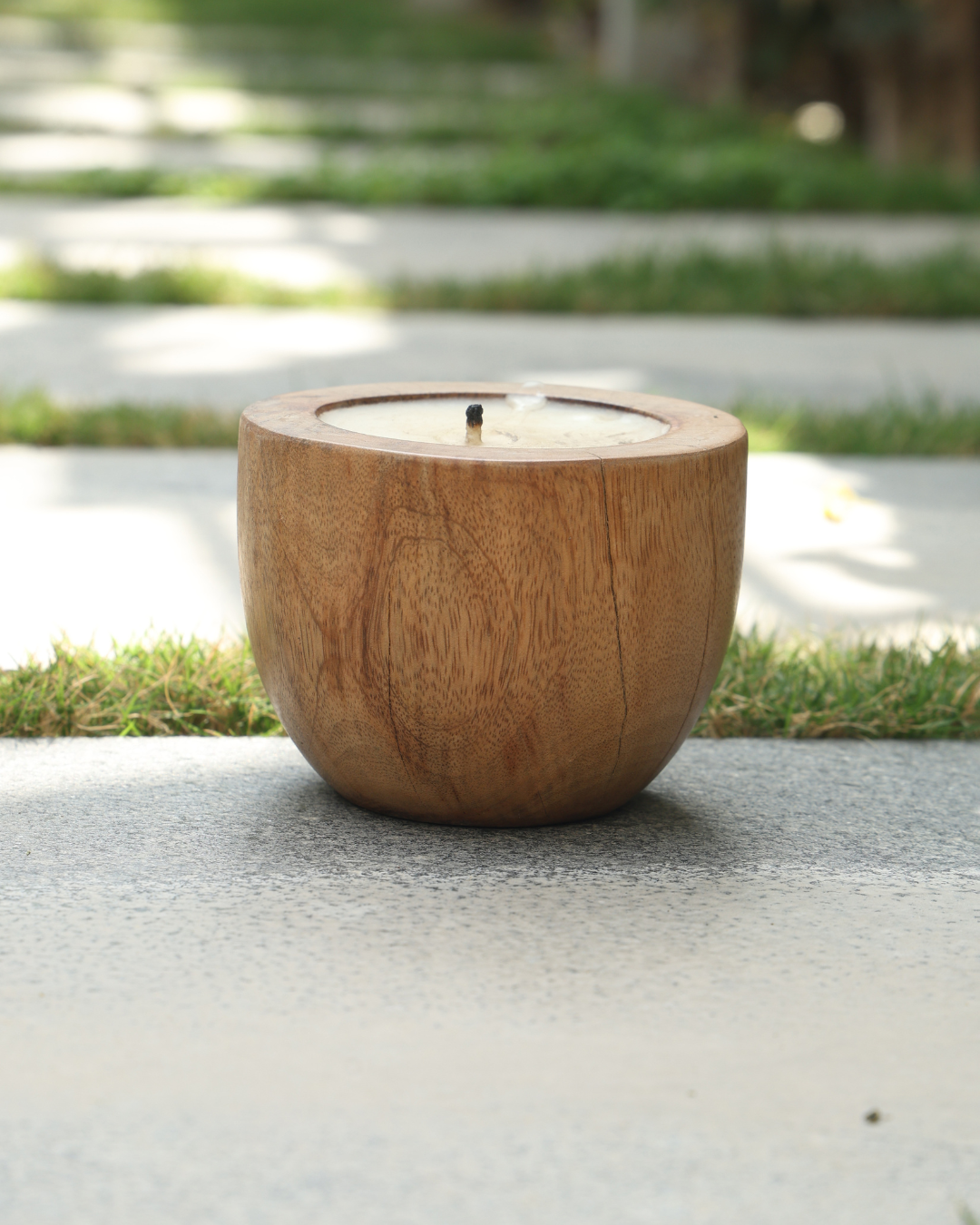 Wooden Candle (Brown)