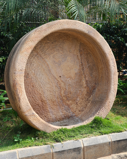 Sculpted Stone Planter