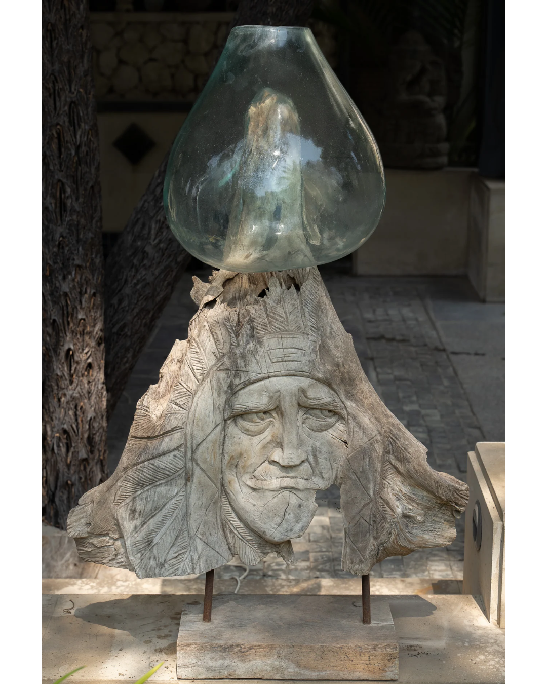 Head Grown Wooden Artefact